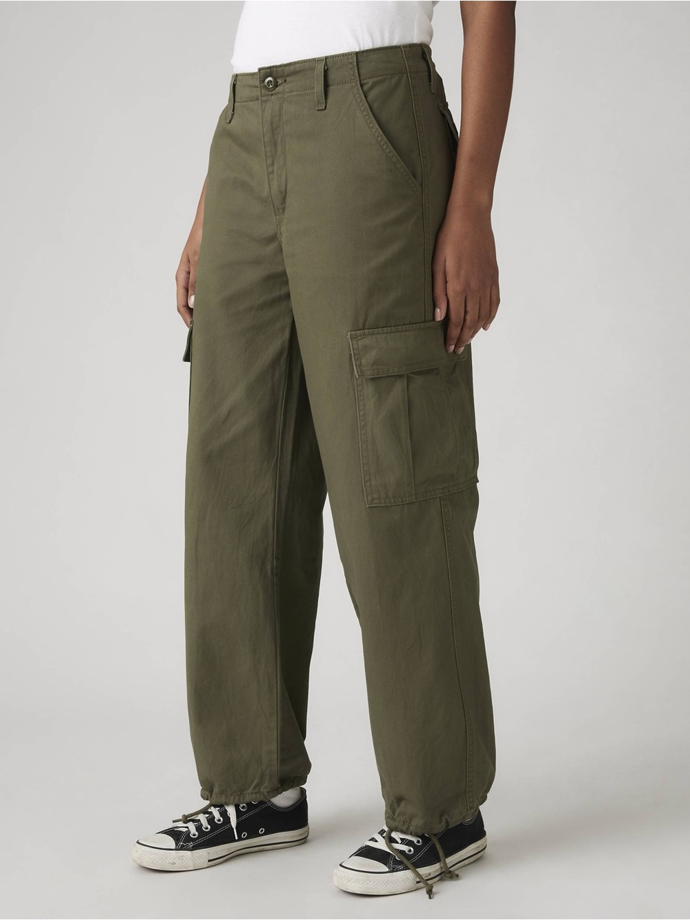 Levi's Women’s Army Green ‘94 Baggy Cargo Pants Sz 29x30